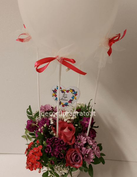 Mongolfiera floreale