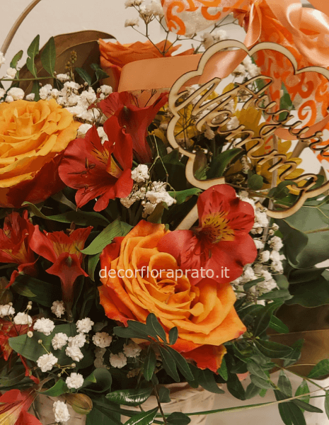 Cesto giallo arancio mamma