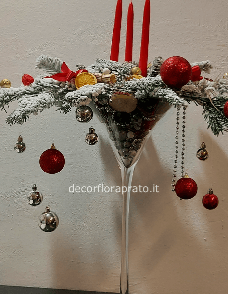 Centrotavola in coppa Martini