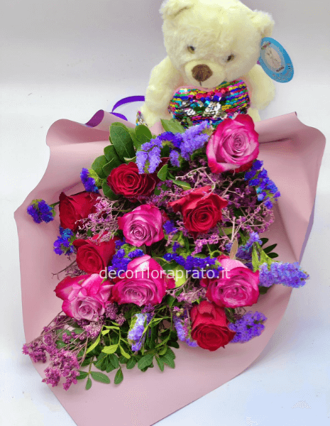 Bouquet medio e peluche