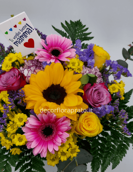 Bouquet colorato per la mamma 
